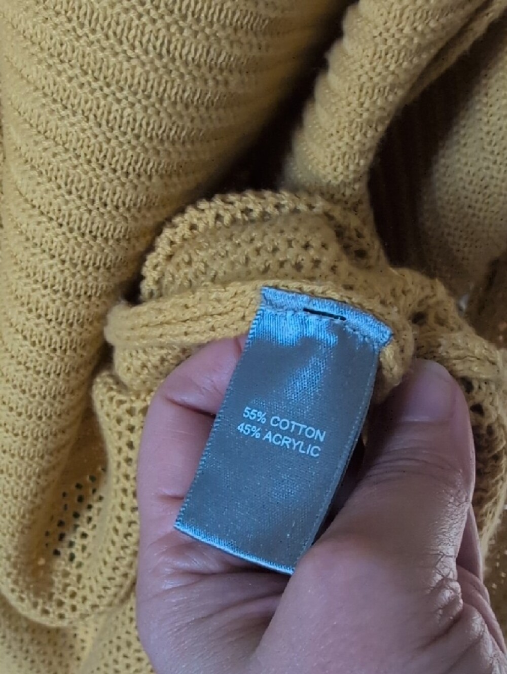 Marled Mustard Hooded Open-Front Cardigan - Picture 3 of 5